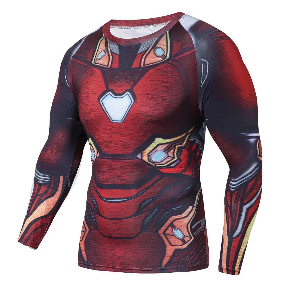 Новая футболка Мстители бесконечности войны для мужчин с 3D принтом Железный