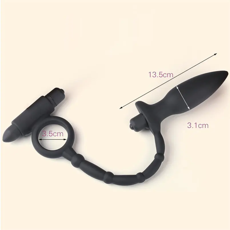 Двойные вибраторы-пенисы втулка вибрационный Анальный штекер G-spot интимные