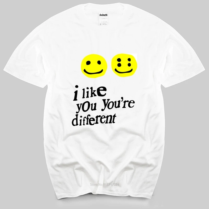 Мужская брендовая футболка teeshirt 19SS CPFM XYZ граффити с улыбающимся лицом CPFM.XYZ W.W.C.D I