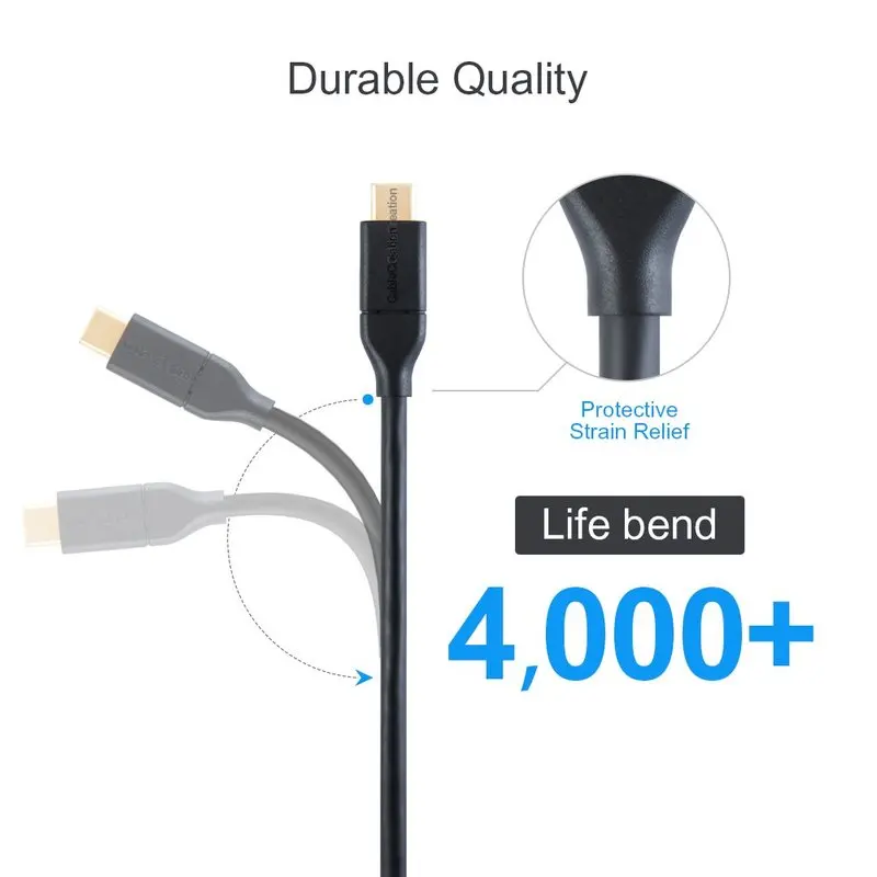 Кабель с разъемами типа C и USB 3 1 GEN 2 Micro-B (10G)Micro Type совместимый MacBook (Pro) Galaxy S5 Внешний