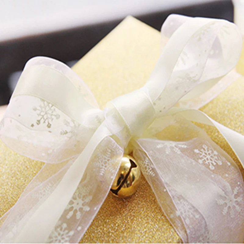 5 ярдов 1 см/2 см Рождественское украшение для дома ленты в виде снежинок сделай