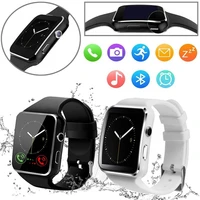 x6 bluetooth smart watch sport pedometer smartwatch with camera support sim tf card whatsapp facebook for mobile phone pk a1