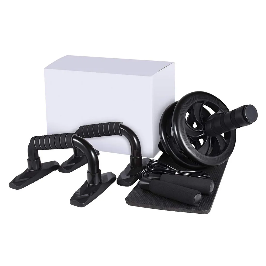 

Abdominal wheel push-up bracket jump rope set abdominal muscle wheel combination indoor small exercise fitness equipment