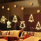 1 шт., светодиодная Рождественская гирлянда-Снежинка