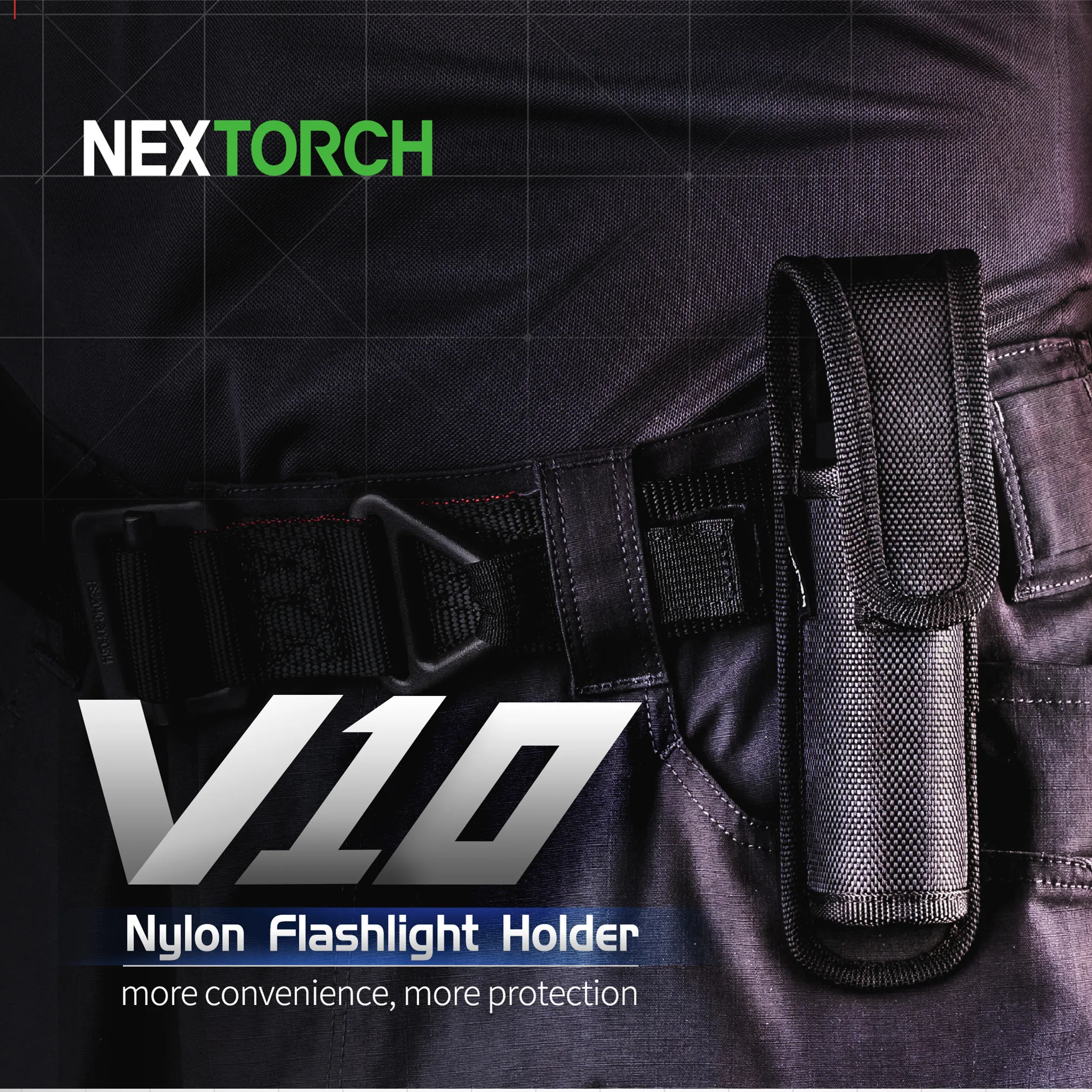 Фото Тактифонарь фонарик NEX с держателем для двух фонариков V10, подходит для размера 30 мм №2