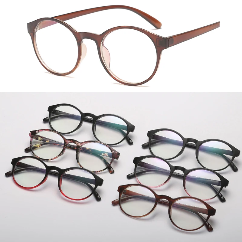 

Очки круглые с защитой от сисветильник для мужчин и женщин, декоративные аксессуары для работы за компьютером, для близорукости, по рецепту