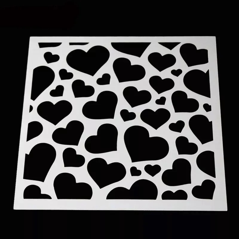 Пластиковая пена для торта шаблон распыления трафареты декоративный инструмент