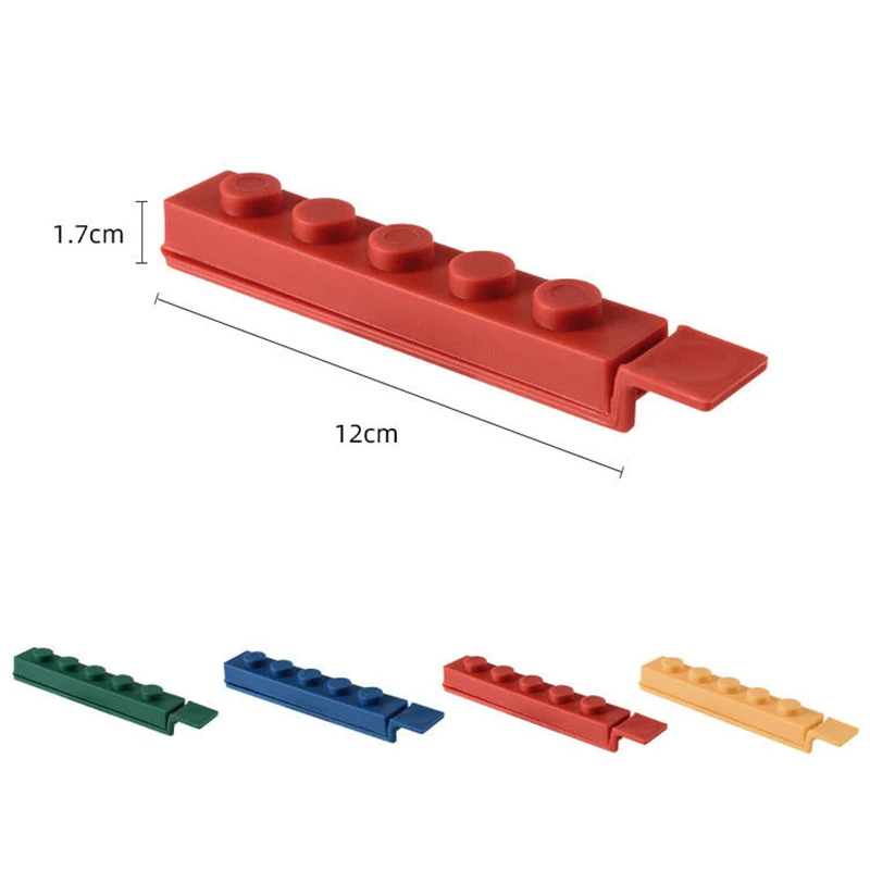 

4 PCS Portable Food Snack Seal Sealing Bag Clips Colorful Eco-Friendly Kitchen Gadgets Home Storage Organization Tools Clip