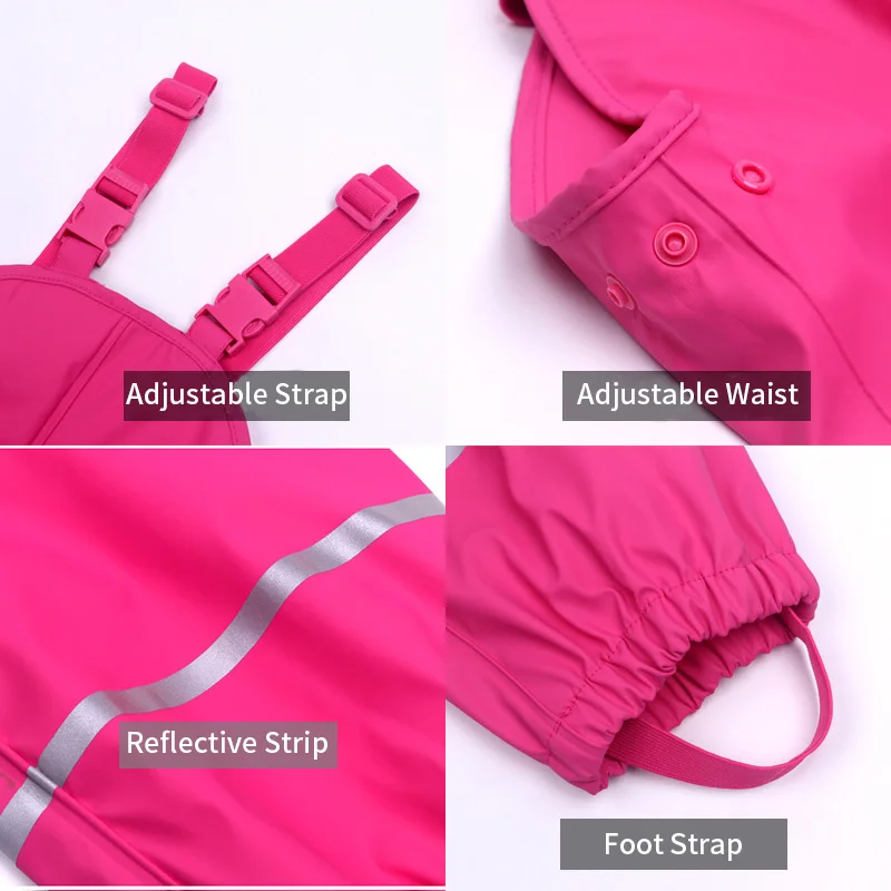 Детский непромокаемый комбинезон из ПУ кожи с защитой от ветра | Мать и ребенок