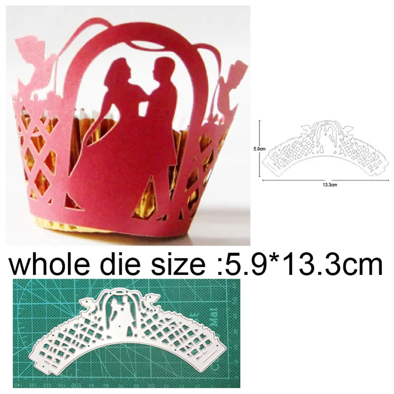 

Couple Crown Border New 2021 Metal Cutting Dies for Scrapbooking Paper and Card Making Decorative Embossing Die Cut Craft dies