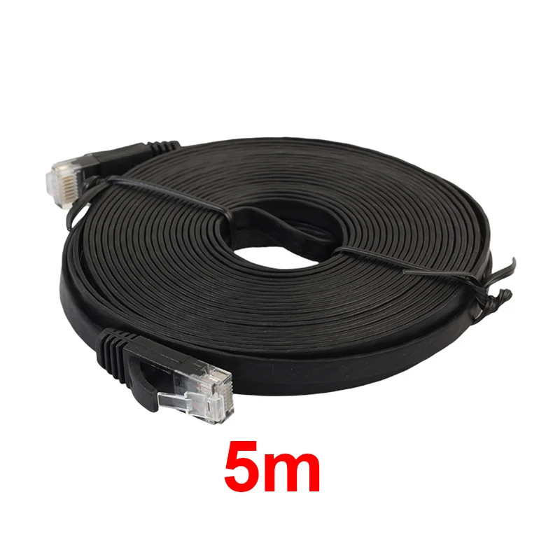 

Сетевой Ethernet-кабель RJ45, соединительный LAN-кабель, плоский кабель RJ45 0,5 м-15 м, кабель 98 футов, плоский UTP черного/белого цвета CAT6, 1000 Мбит/с