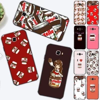 food nutella phone case for samsung j 2 3 4 5 6 7 8 prime plus 2018 2017 2016 core