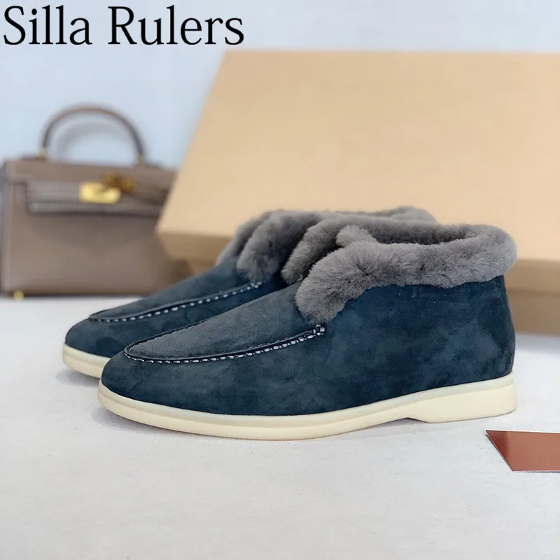 Новые зимние ботинки с натуральным мехом женские ботильоны из натуральной замши