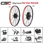 Комплект для переоборудования электрического велосипеда 36V 48V 250W-1500W 20 24 26 27,5 28 29 Inch 700C переднее заднее моторное колесо для электровелосипеда CN ES UK US RU Stock