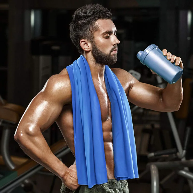 Быстросохнущее пляжное полотенце портативное для ванной комнаты из микрофибры