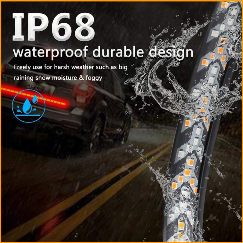 Световая полоса для грузовика водонепроницаемая светодиодная лента 60/48 дюймов