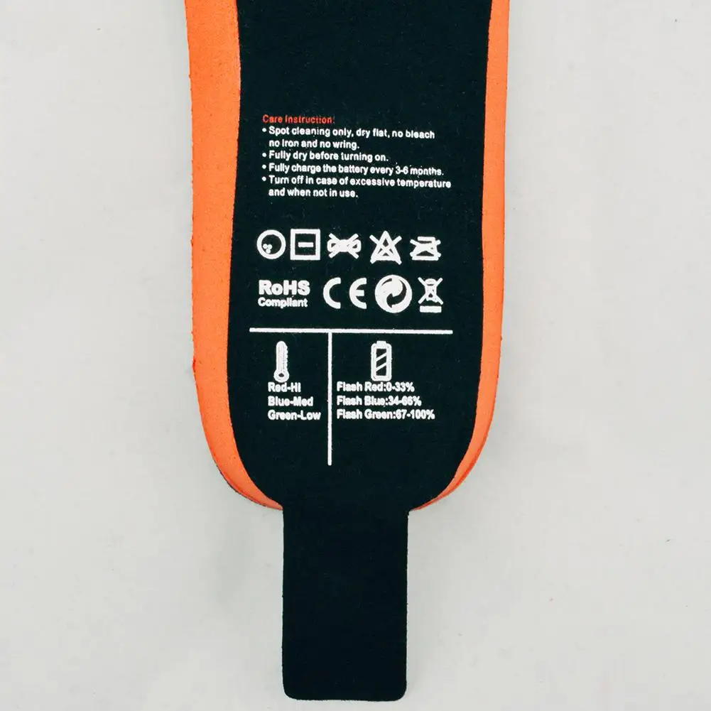 1 пара зимние перезаряжаемые стельки для обуви с дистанционным управлением