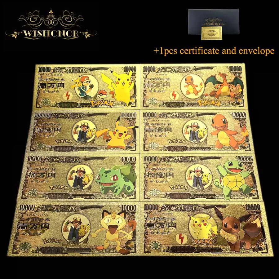 Все типы красивых японских детективов Конан банкнот аниме детектив банкноты в 24k