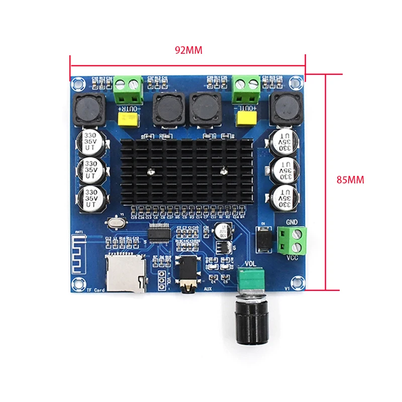 KYYSLB DC12~ 30 в 100 Вт* 2,0 TDA7498 5,0 Bluetooth усилитель плата XH-A105 цифровой усилитель плата поддержка AUX Встроенный потенциометр