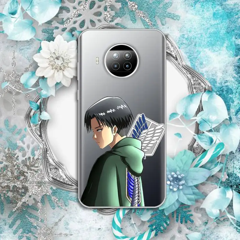 

Hot Anime Attack On Titan Phone Case Transparent for Xiaomi Redmi note 10 t 8 9 pro lite 11