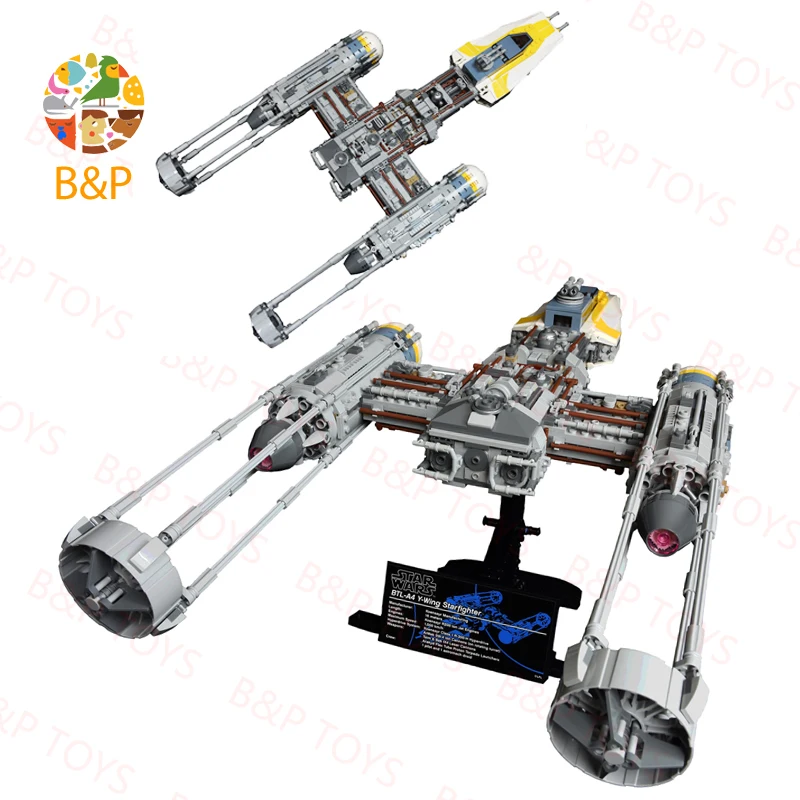 2000 шт. Звездный план серии Y-Wing Fighter Модель Строительный комплект совместимые 75181