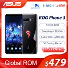 Смартфон ASUS ROG Phone 3, процессор Snapdragon 865Plus, ОЗУ 12 Гб, ПЗУ 128 ГБ, 6000 мАч, NFC, Android Q, 144 Гц, FHD + AMOLED