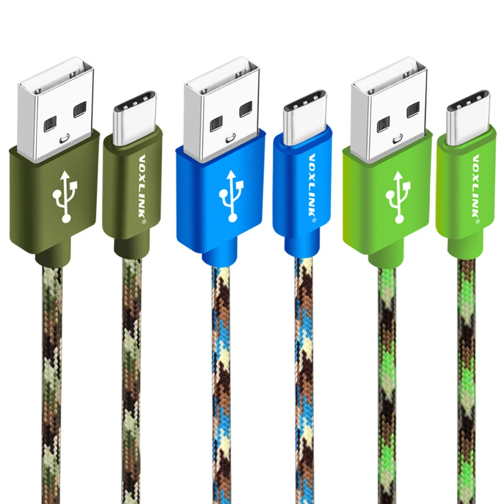 Зарядный кабель VOXLINK USB Type C для Samsung S8 S9 Note 9 8 Xiaomi mi8 mi6|Кабели мобильных телефонов| |