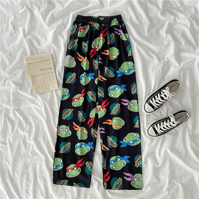 

Female Pants Autumn Harajuku Cargo Cartoon Pants Women Camouflage Streetwear Casual Trousers Hip Hop High Waist Sweatpants