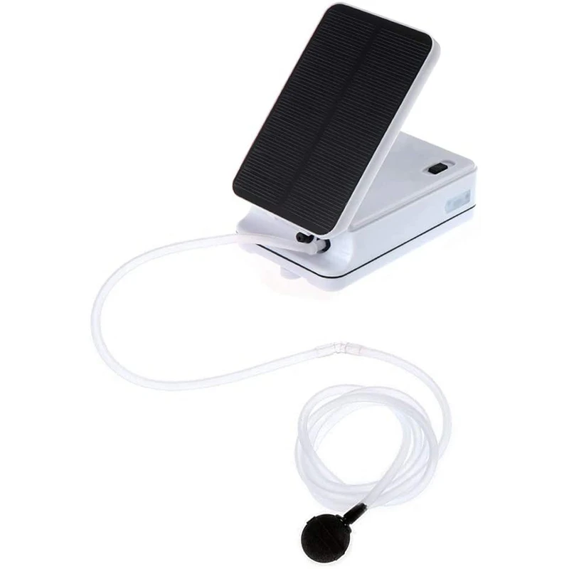 Portable Solar Air Pump Aquarium Outdoor Fishing Tank 5V Oxygenator for | Дом и сад
