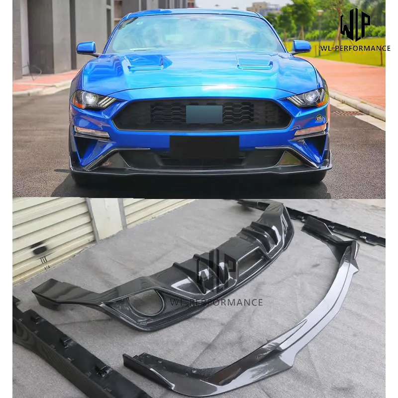 Спойлер для переднего и заднего бампера из углеродного волокна диффузор боковые