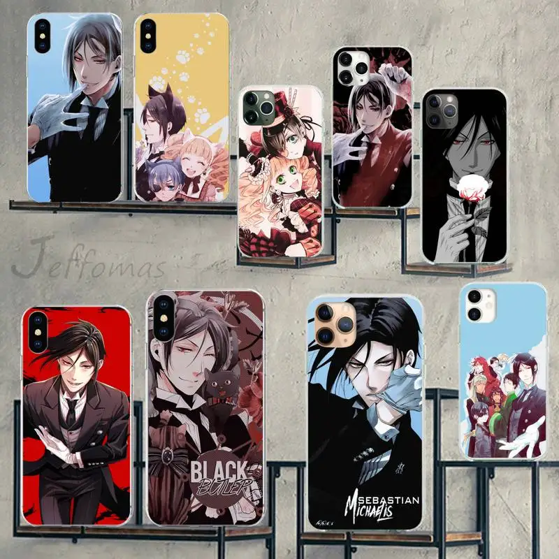 

Black Butler Anime Phone Case for iPhone 7 8 11 12 13 mini pro X XS XR MAX Plus