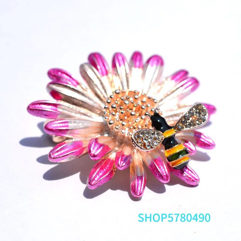 Модные ювелирные изделия милая пчела брошь из горного хрусталя Женская