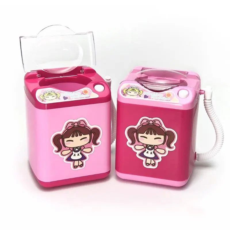 

Mini Multifunction Makeup Brush Cleaner Simulation Electric Washing Machine Kids Child Pretend Play Miniature Furniture Toy Gift