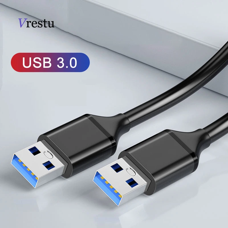 

Male USB 3.0 M-M Extension Cable USB 3.0 High Spped Cable Extended Data Cord for PC Smart TV Xbox One SSD USB Wire Extension 5G