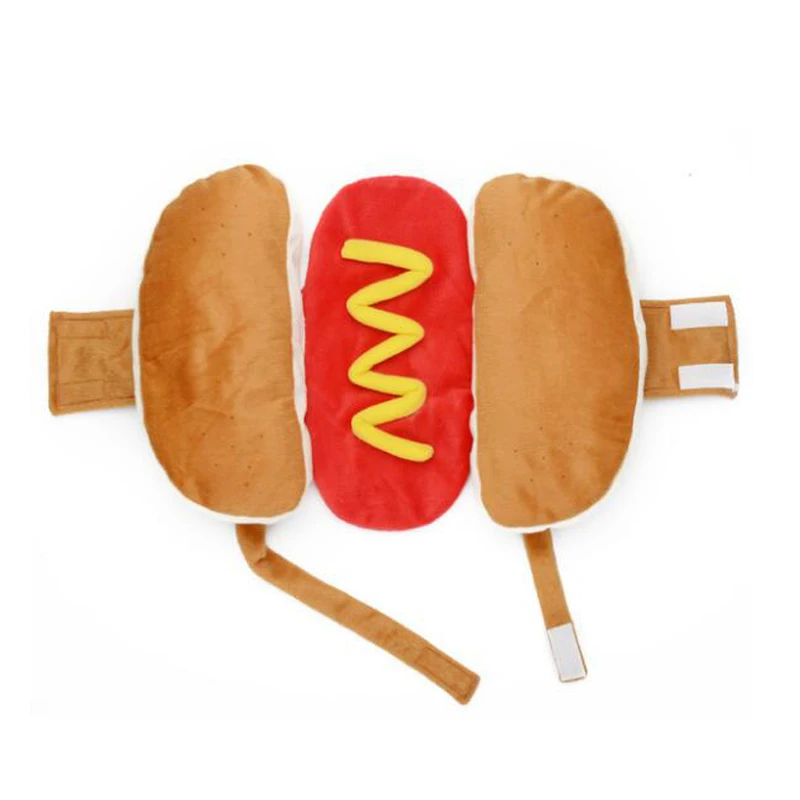 hot dog Хэллоуин хот-дог костюм Одежда для питомцев для маленьких средних собак смешные вечерние Косплей Теплый осень зима Щенок Костюм для собаки - Цвет: hot dog