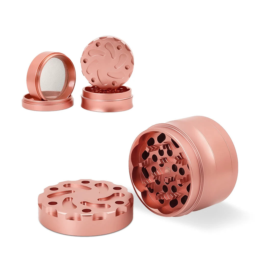 

HORNET 63mm Herb Grinder 4 Layers Drum Shape Zinc Alloy Grinder Portable Weed Tobacco Spice Crusher Smoking Accessories