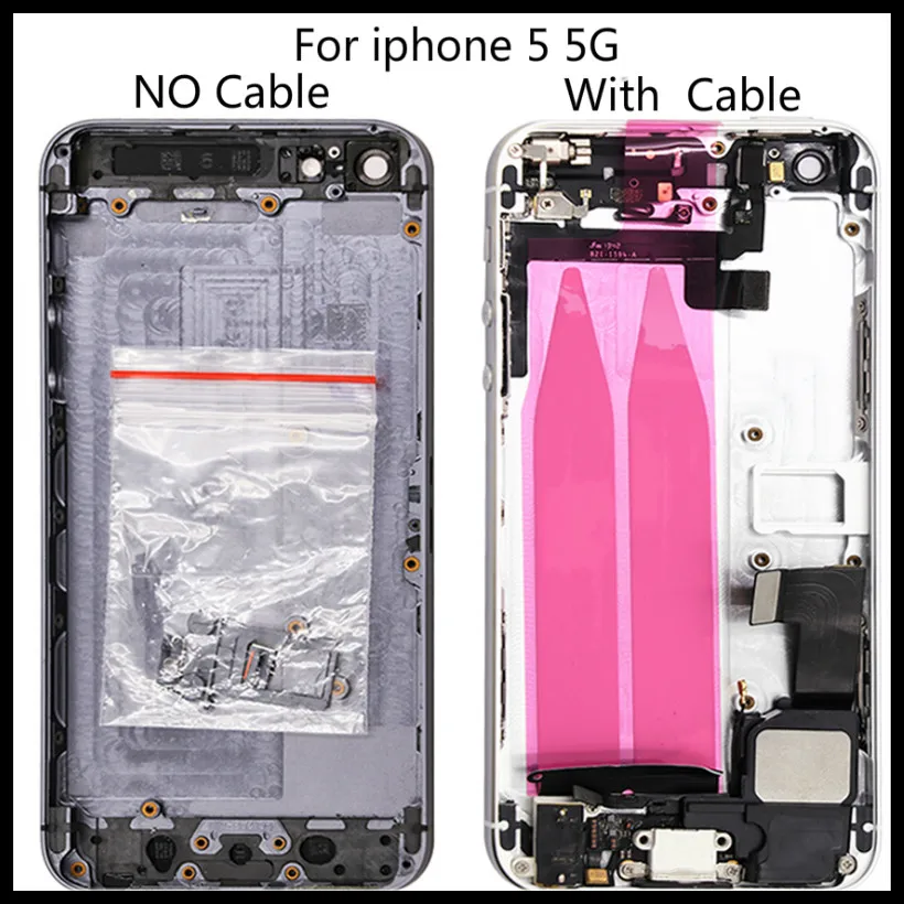 Фото Высокое качество оригинальный полный корпус чехол для iPhone 5 5G батарея задняя
