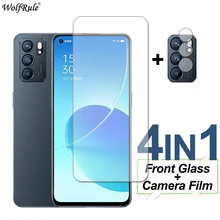 For OPPO Reno6 5G Glass Find X3 Lite Reno5 Z F K Screen Protector Tempered Glass Protective Phone Camera Film For OPPO Reno6 Z