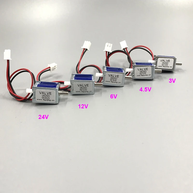 

DC 3V/ 4.5V/ 6V/ 12V/ 24V Micro Electric Solenoid Valve N/C Normally Closed Air Release Valve 2-way for Gas Air Valve