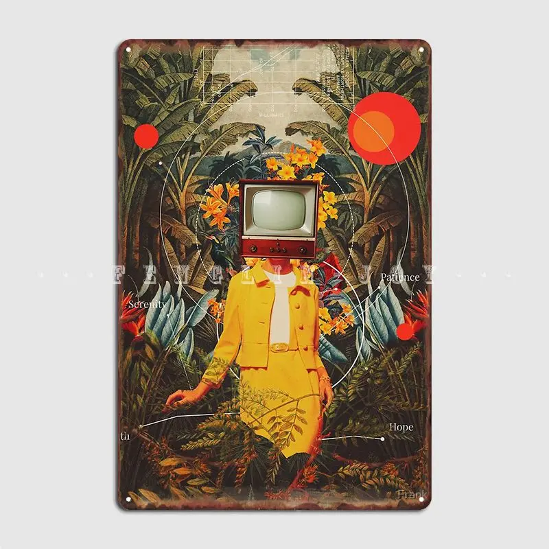 

Она пришла из дикой природы, плакат, металлический плакат, клубный бар, пещера, персонализированный плакат, жестяной плакат