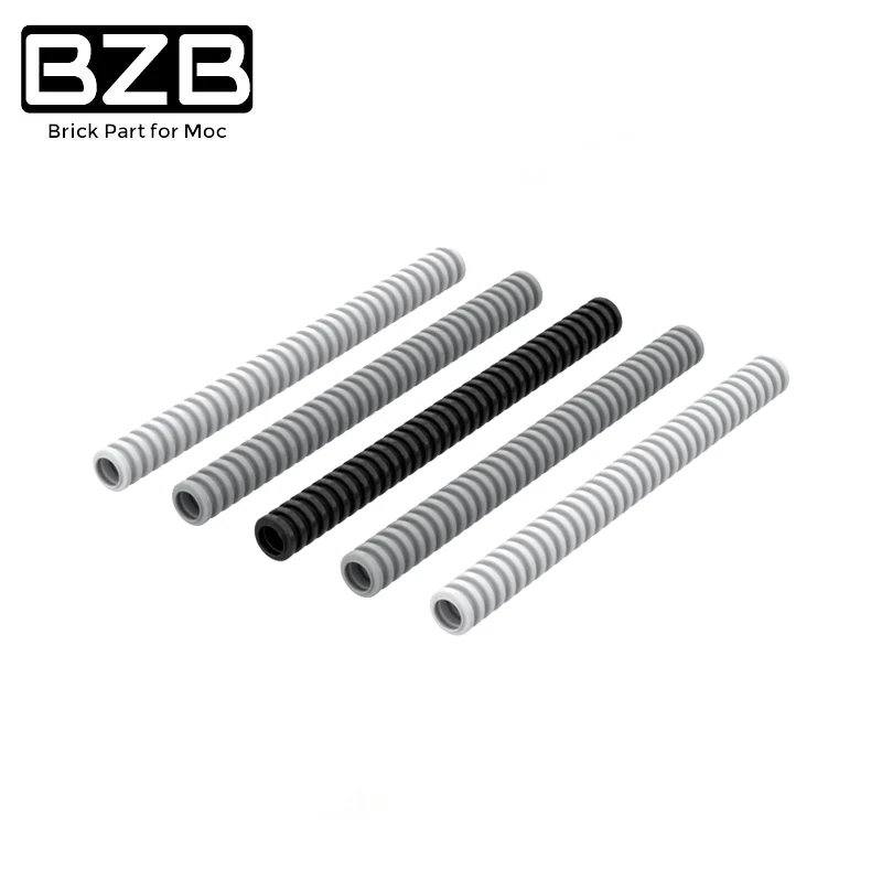 

10pcs/lot BZB MOC 78c13 Hose Ribbed 7mm D.13L/10.4cm Technical Building Block Model Brick Parts Kids Brain Game DIY Toys Gifts