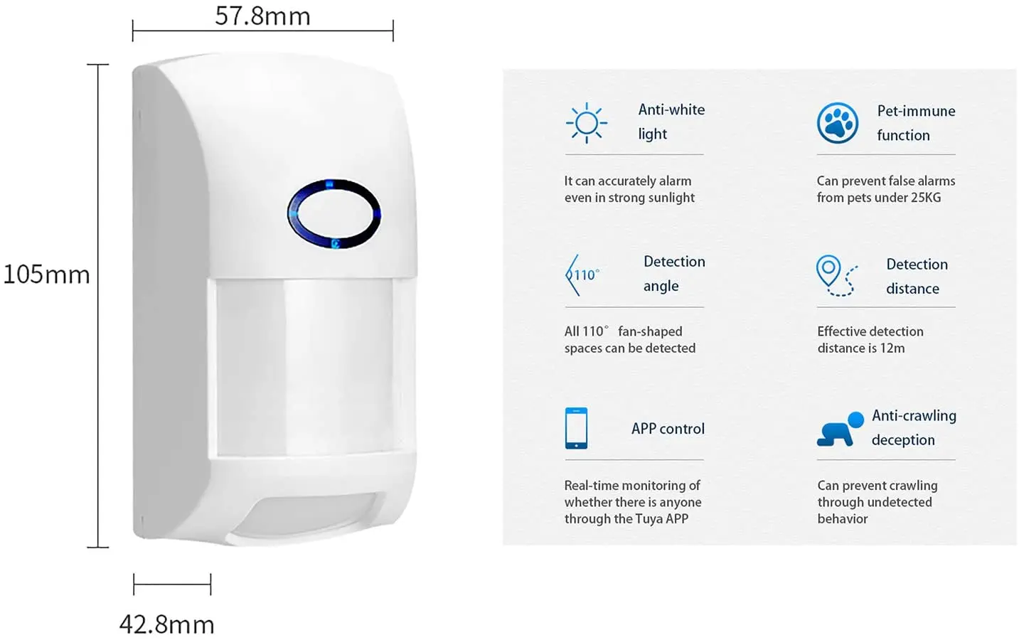 Tuya Smart WiFi человеческого тела инфракрасный детектор движения Сенсор приложение Home