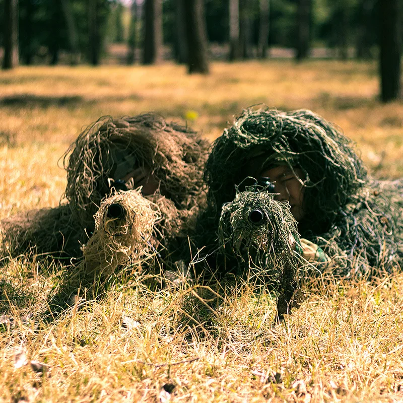 Детский Камуфляжный костюм Ghillie из 5 предметов для охоты в стиле милитари