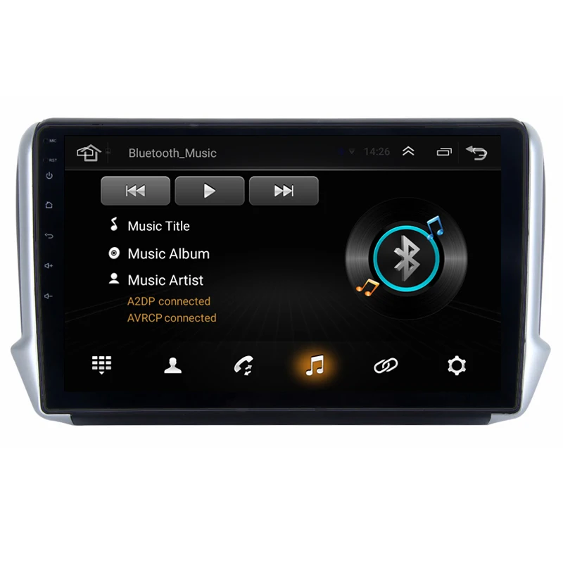 10," 2.5D ips Android 9,1 автомобильный DVD мультимедийный плеер gps для peugeot 2008 208 2012 13- Автомагнитола DSP 32EQ стерео навигация