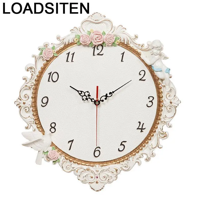 Каса потертый шик Jam Dinding Murale Reloje Klokken Wandklokken Zegar Reloj Pared Horloge росписи Relogio де Parede Saat