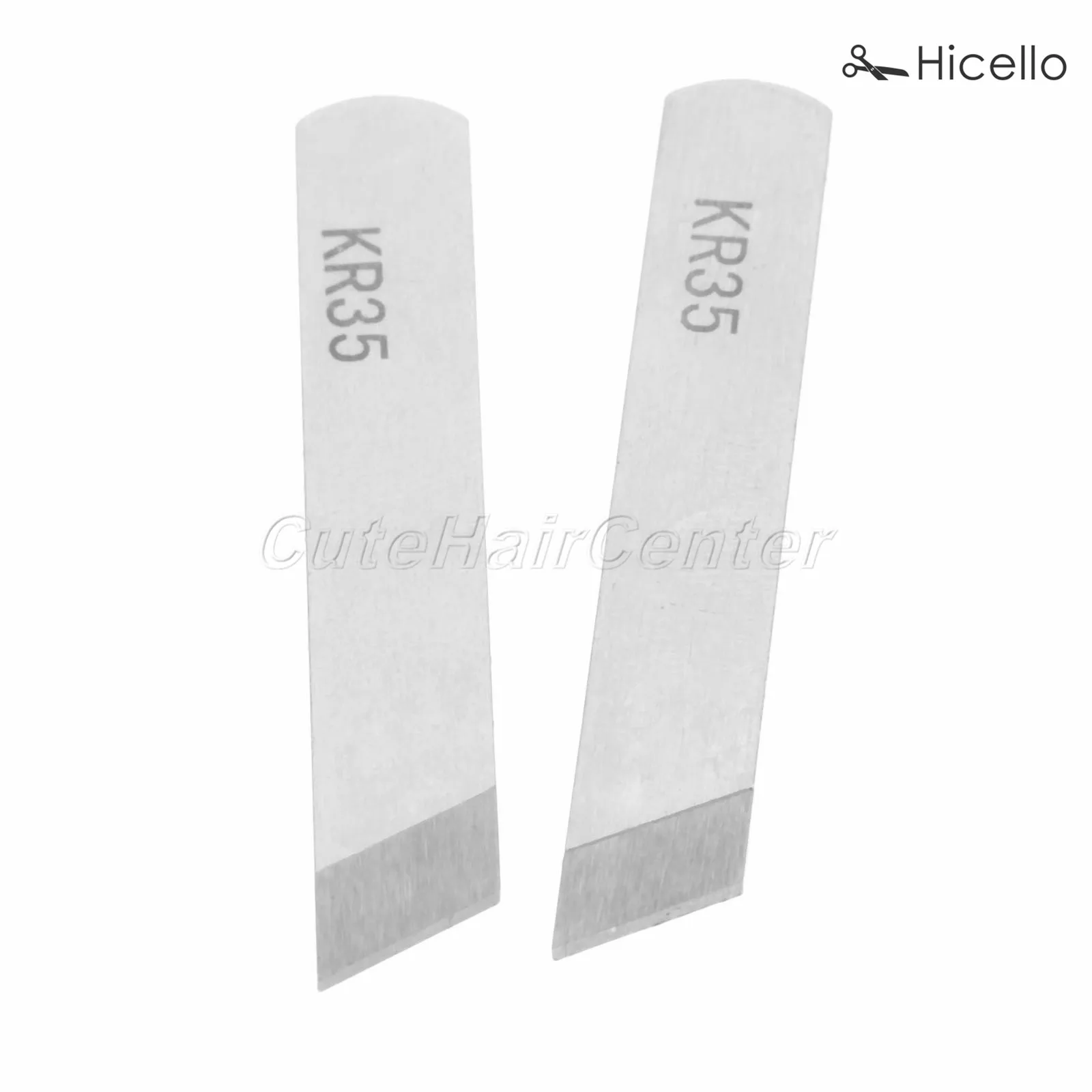 

2PCS/set KR23 KR35 Upper/Down Knife Overlock Sewing Machine Knives Tungsten Steel for Siruba Pegasus sewing machines Hicello