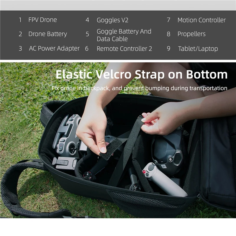 sunnylife drone backpack shoulder case outdoor storage bag for dji fv b199 sds combo glasses drones box package free global shipping