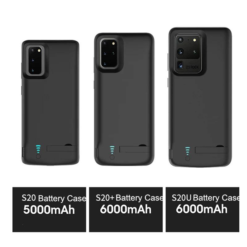 For Samsung S20 Ultra Battery Case 6000mah Portable Ultra-thin Powerbank Charging External Galaxy Plus | Мобильные телефоны и