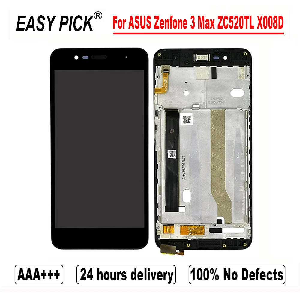 ЖК-дисплей для ASUS Zenfone 3 Max ZC520TL X008D сенсорный экран дигитайзер в сборе запасные