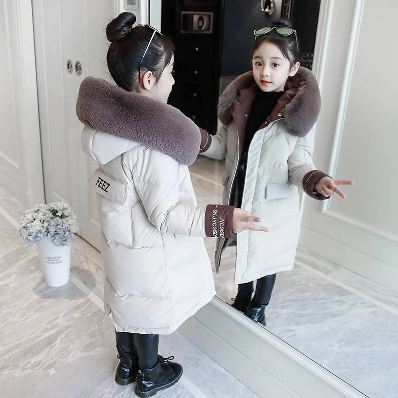 Children Winter Down Cotton Jacket 2020 New Fashion Girl Clothing Kids Clothes Thicken warm Parka Hooded Snowsuit Outerwear Coat